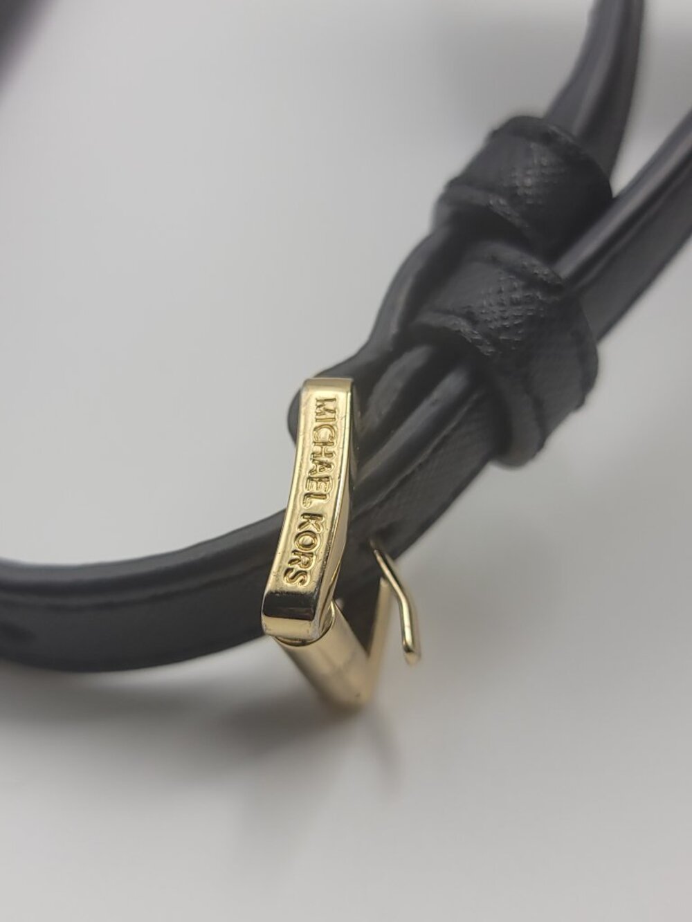 Michael Kors Black Crossbody Bag saffiano leather – Gold Chain Strap - Picture 6 of 7